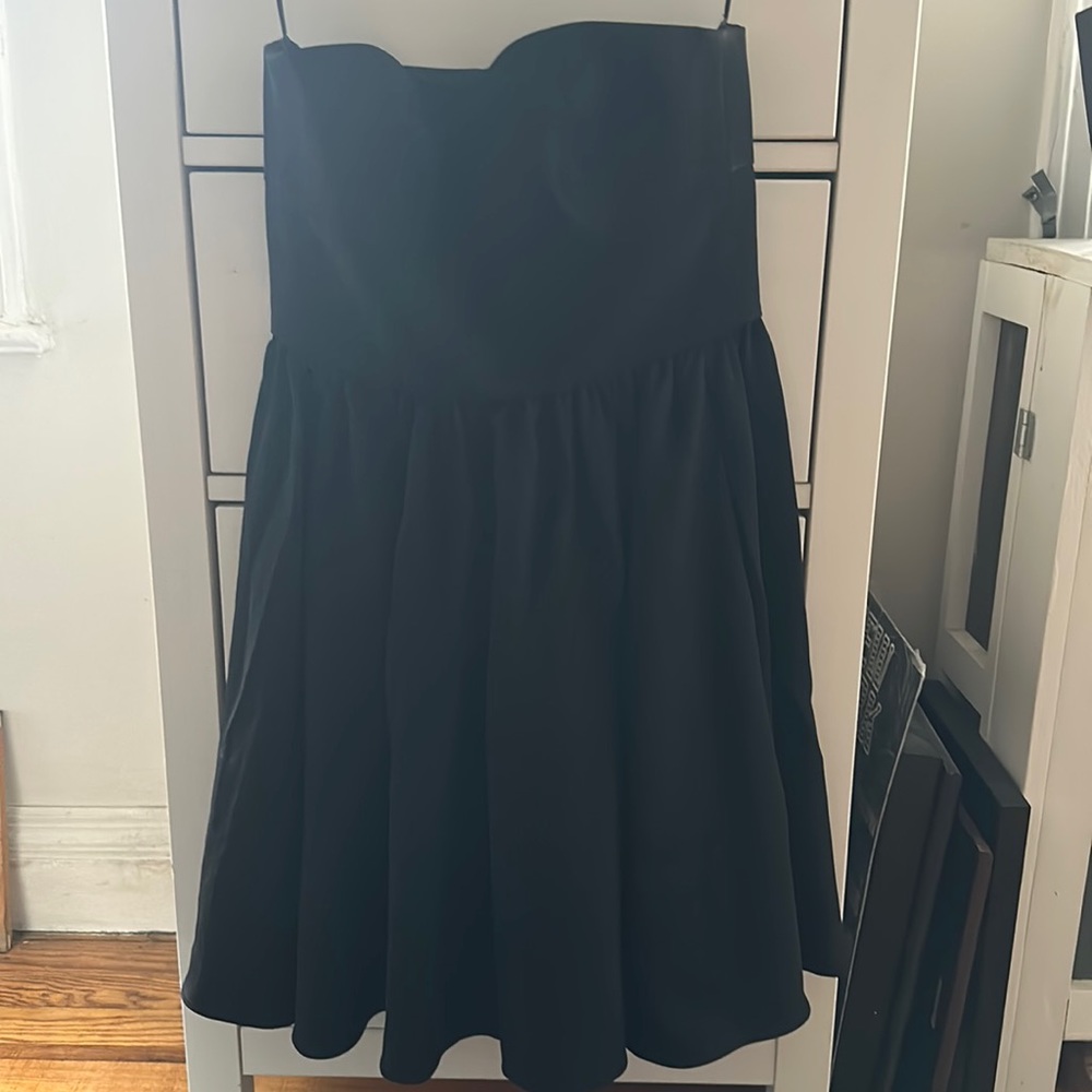 Jay Godfrey strapless black dress